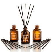 CLIM ART Cotton Flower Reed Diffusers Scented Sticks, 3 Sets, Home, Office Aromatherapy, Light Scents for Living Room,Bathroom, Kitchen,Diffuser Reeds Sticks,Reeds for Diffuser,Reeds Diffuser - RD0002