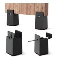 thumbnail image 3 of Bed Risers, 4 Inch Adjustable Desk Riser Blocks with Screw Clamp 4 Pack Heavy Duty Chair Raisers Fits 0-2 Inch Widths, 3 of 5
