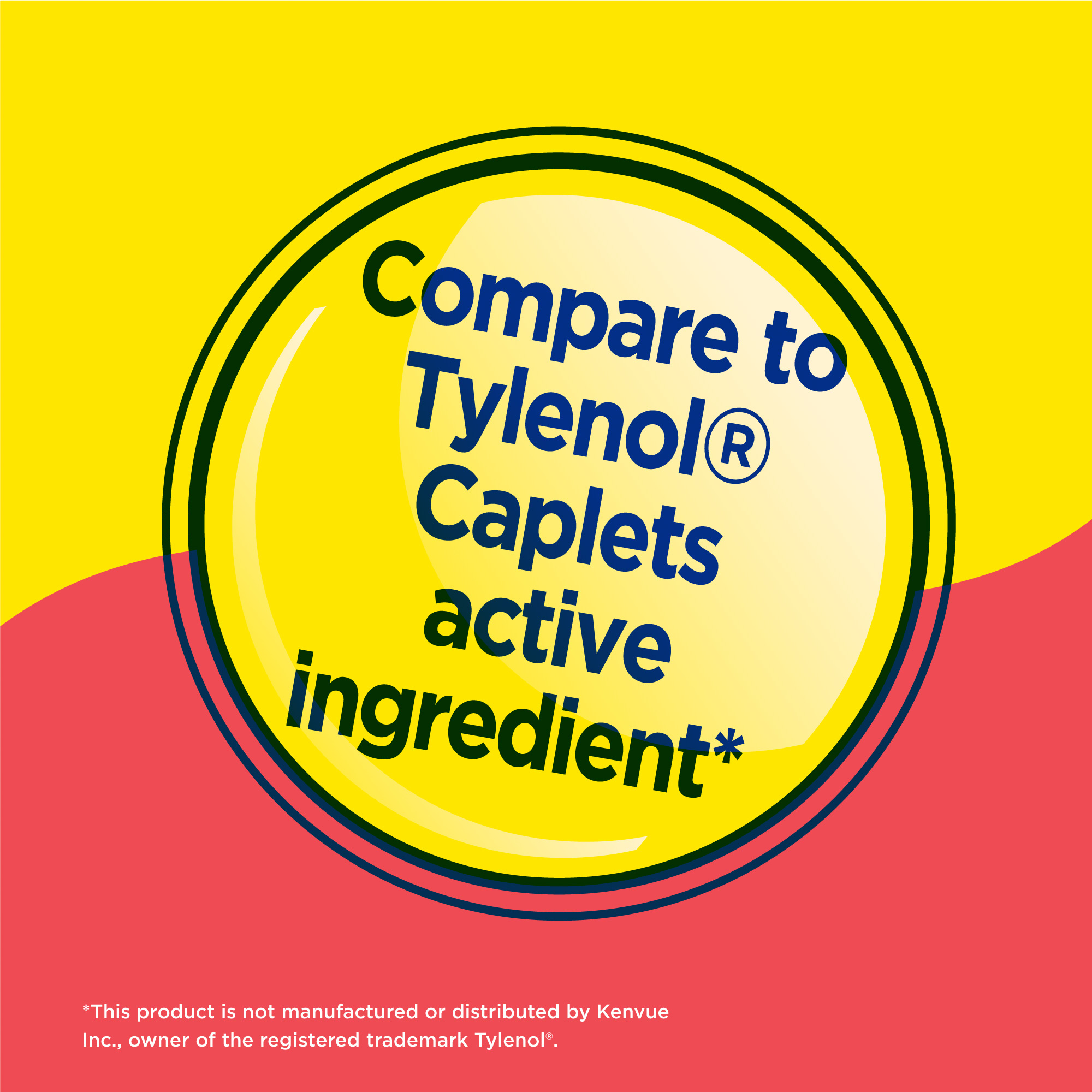 Caplets de Alivio de Dolor de Fuerza Extra Equate Acetaminofén 500mg, Reductor de Fiebre, 200 Unidades, Comparar con Ingrediente Activo de Tylenol Extra Strength 3