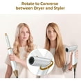 thumbnail image 3 of 5-in-1 Foldable Hot Air Styler Kit, Professional Hair Dryer Brush System with Auto-Wrap Curlers & Volumizing Brush for All Hair Types, 3 of 7
