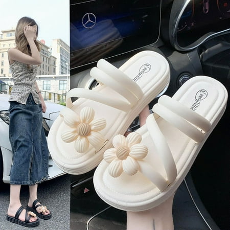 

sandals 2024 slippers women‘s slippers casual beach cross sandals in stock