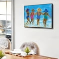 thumbnail image 4 of Cuadros Decorativos Pintura al óleo por números Beach Girls Canvas Artwork Living Room Picture Decoración Ehuebsd Nuevos Originales, 4 of 9