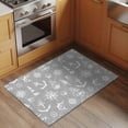 thumbnail image 2 of 2x3 Ft Entryway Area Rug, Nautical Grey Kitchen Rug Runner Washable Floor Mat, Retro Sailing Boat Map Anchor Rudder Non Slip Indoor Door Mat Throw Carpet for Bathroom Living Room Bedroom, 2 of 8