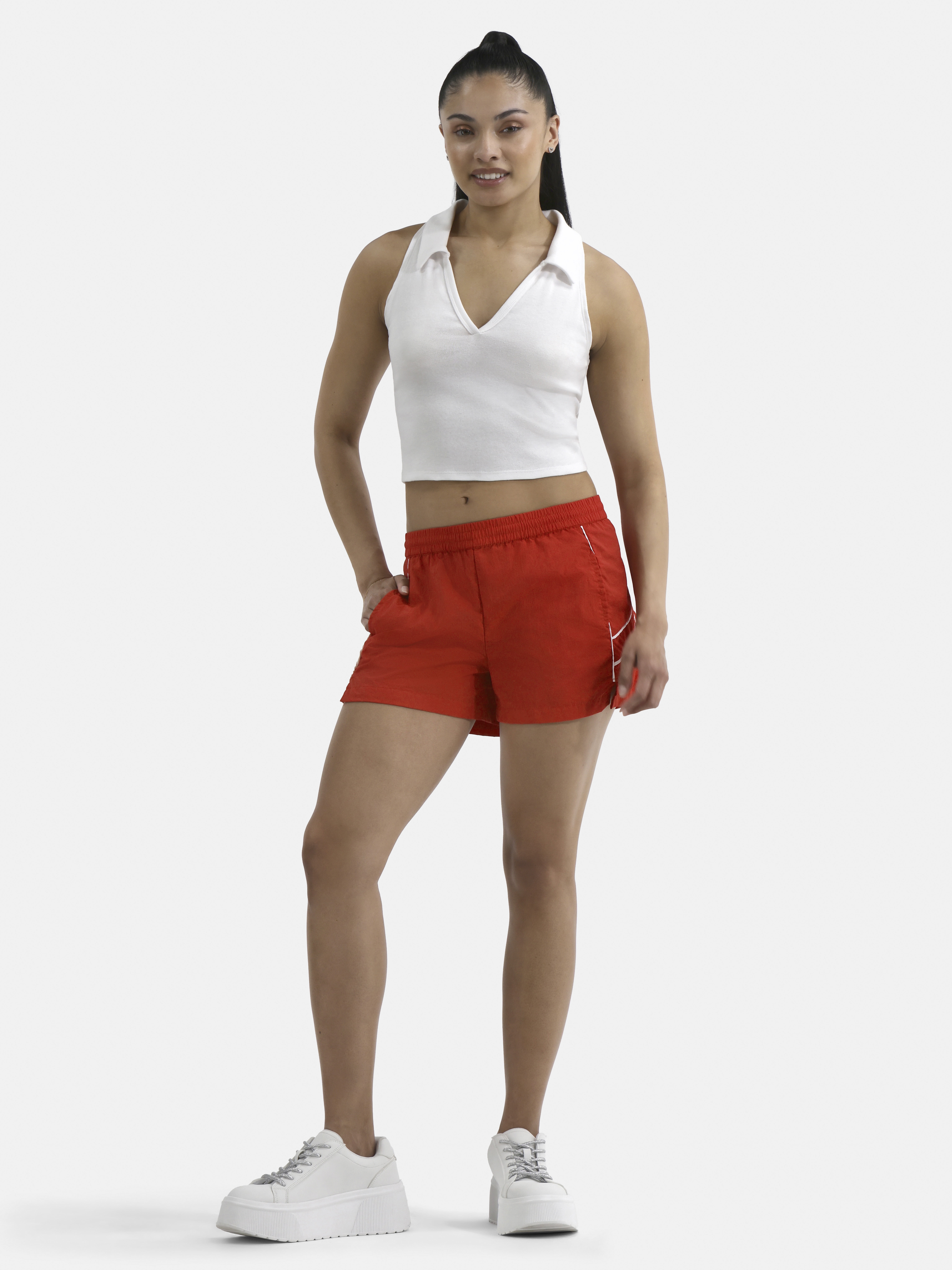 No Boundaries Track Shorts, 3'' inseam, Women's
