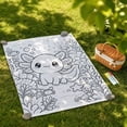 thumbnail image 5 of Linnome Coloring Blanket for Washable Polyester Throw - Reusable Large Coloring Mat Creative Art Activity - Fun Color-In Blanket for Teens Home Playroom Gift, 5 of 7