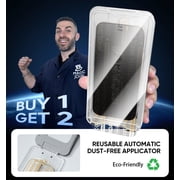 MAGIC JOHN 3rd GEN Private Screen Protector for iPhone 16 Pro Max Corning Tempered Glass Easy to Install [2 Pack]
