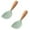 Green2, variant on TAROFISH White Standing Silicone Rice Spoon Paddle, Household Rice Shovel Heat Resistant Anti-scalding Rice Scooper, Rice and Potato Servers, Serving Spoons