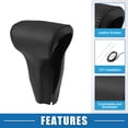 thumbnail image 4 of Cubierta de pomo de cambio de marcha Unique Bargains Trim para Honda CRV 2017 2018 2019 de cuero sintético negro, 4 of 7