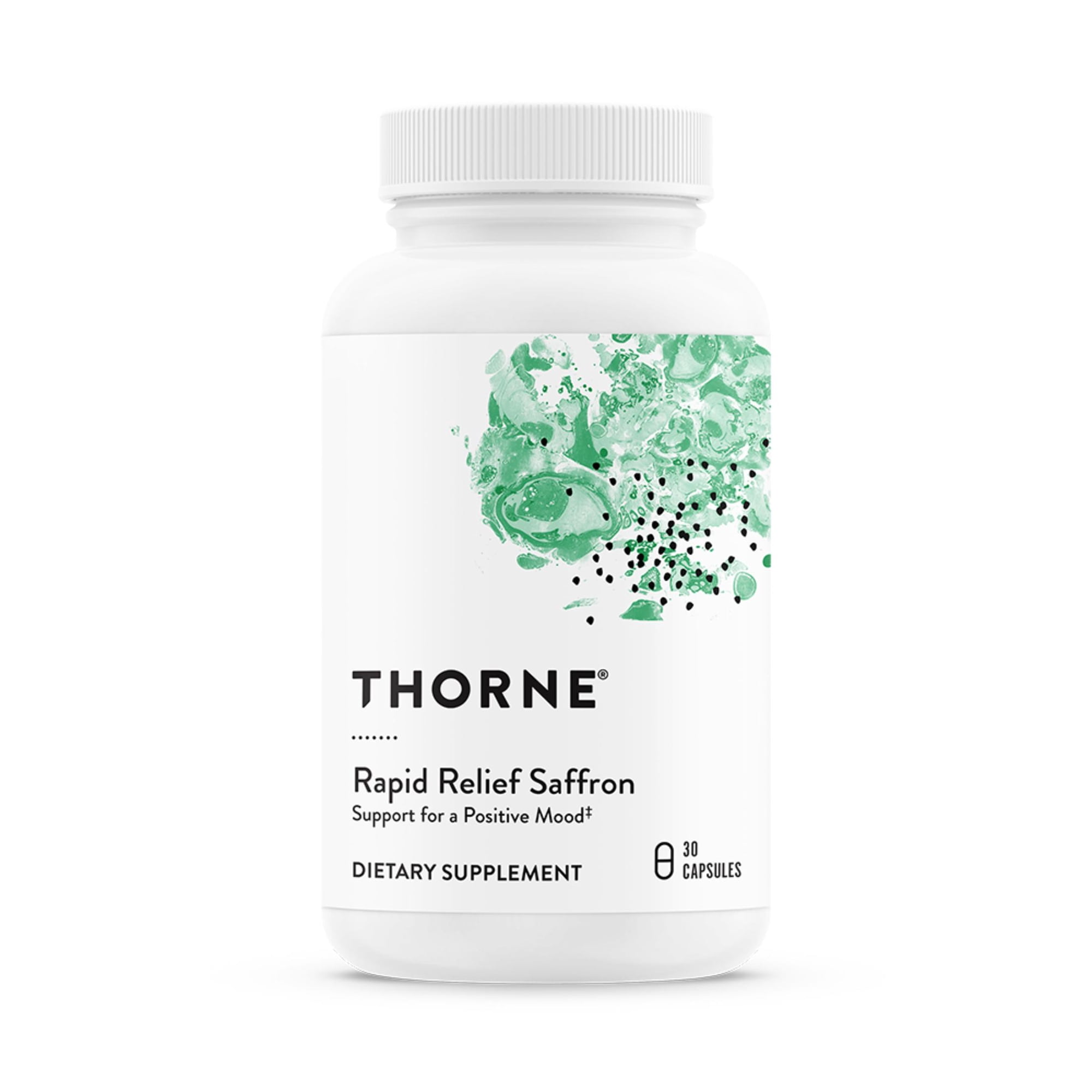 THORNE - Rapid Relief Saffron - Fast-Acting Support for Stress Relief & Management* - Saffron Supplement - NSF Contents Certified - 30 Capsules