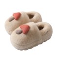 thumbnail image 2 of Nuevos zapatos de algodón para niños en invierno, otoño e invierno, suelas gruesas, lindas parejas de hongos, zapatos de algodón peludos para el hogar engrosados para padres e hijos, 2 of 5