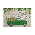 thumbnail image 2 of Yhmxh St Patricks Day Decorations Saint Patrick's Day Carpet Three Sizes Faux Wool Entry Door Mat Bathroom Non Slip Mat Cartoons Pattern Saint Patrick's Day Decoration Polyester Carpet, 2 of 6