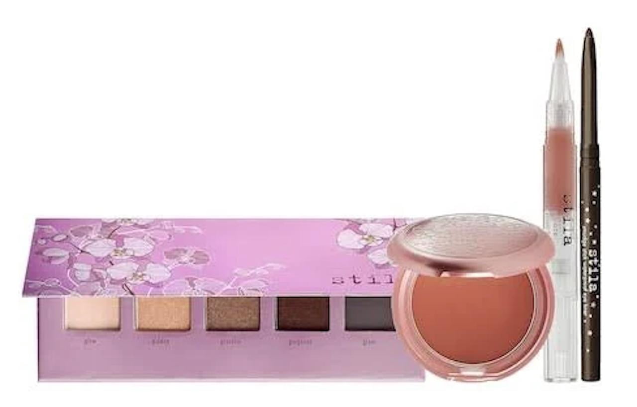 Stila Garden Of Glamour Set 5 Eye Shades- Peony Convertible Color -Liner Damsel