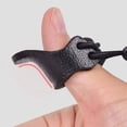 thumbnail image 4 of Yimiti 2Pcs Fingerguards Thumb Ring Thickened Cowhide Finger Protector Thumb Guard,Black, 4 of 8