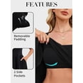 thumbnail image 2 of Sociala Womens Adjustable Straps Dress with Pockets Cute Sleeveless High Waist A-line Sundress Built-in Bra, 2 of 8