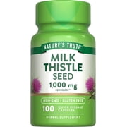 Milk Thistle Capsules | 1000mg | 100 Count | For Men and Women | by Nature's Truth