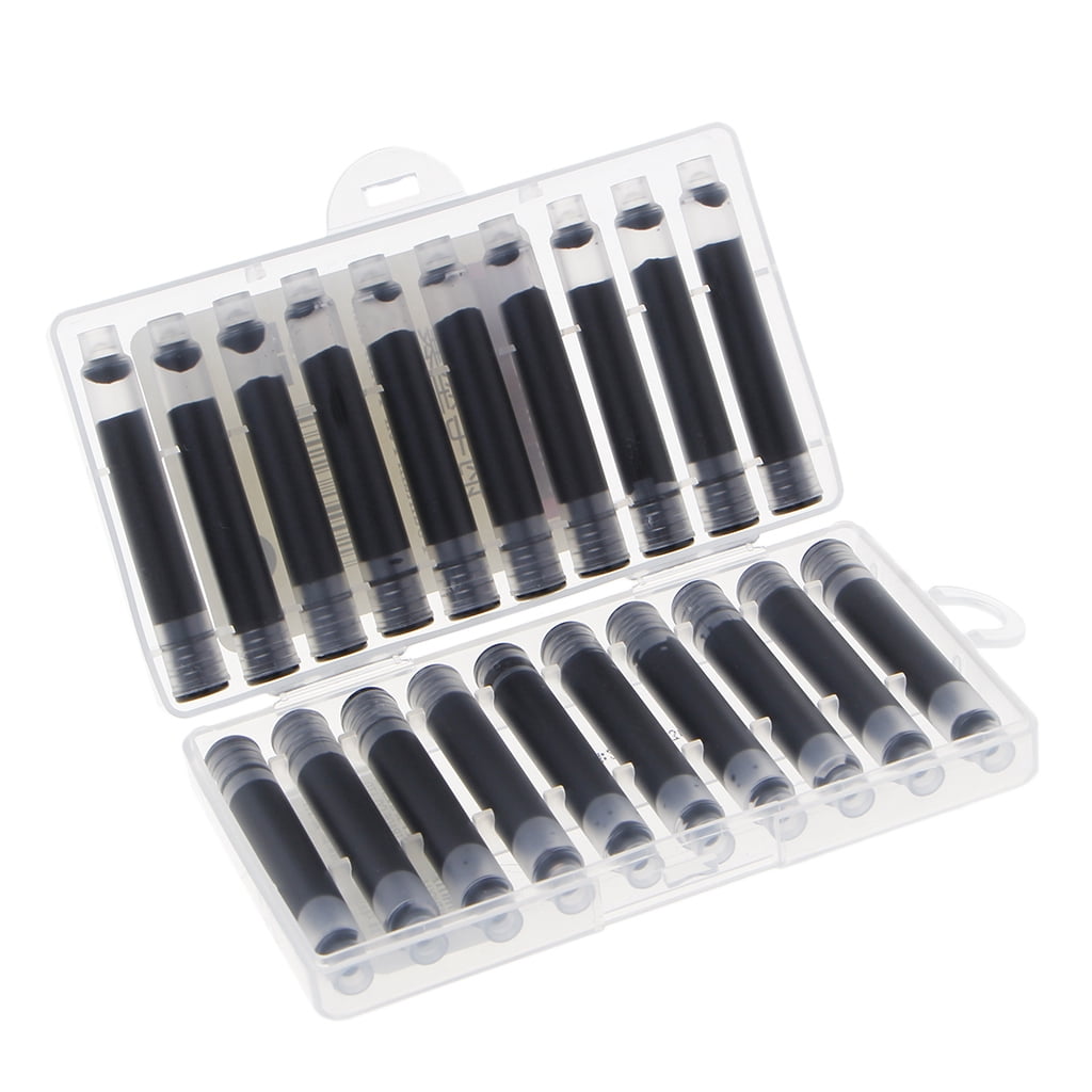 30-Pack Black Ink Cartridges For Hero 359 Fountain Pen - Standard Replacement Refills