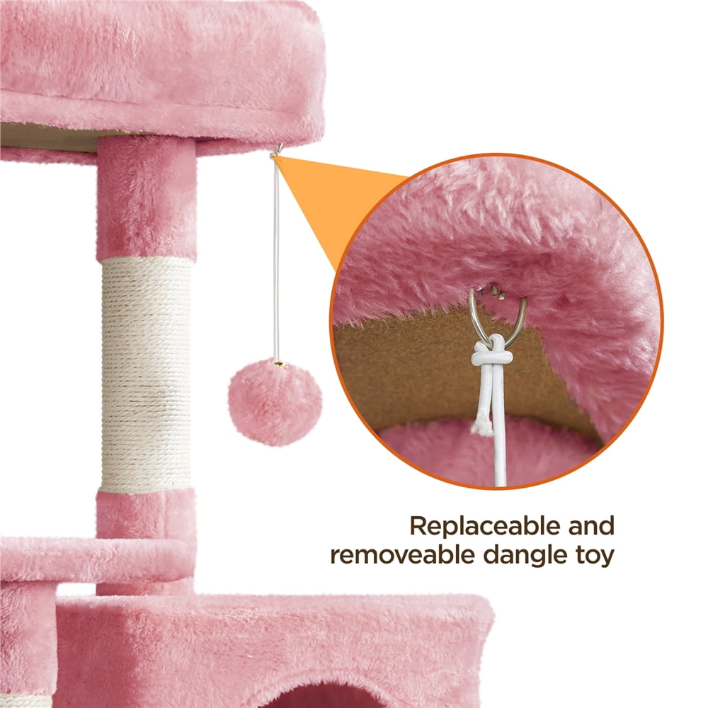 Renwick Multilevel 63inch Cat Tree Tower for Kitchens, Pink