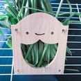 thumbnail image 1 of Flmtop Rabbit Hay Feeder Rack Bunny Wooden Grass Food Bin for Small Animal Supplies, 1 of 9