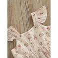 thumbnail image 5 of Franhais Little Girl’s Fashion Floral Dress Casual Square Collar Button-Down Fly Sleeve A-line Dress, 5 of 9