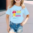 thumbnail image 2 of EHQJNJ T-Shirts Blancs pour Enfants École Mode Décontractée Imprimé Col Rond Manches Courtes T-Shirt Hauts d'Été, 2 of 4