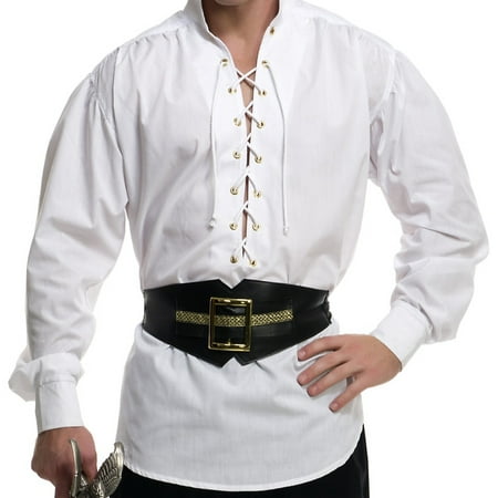 Boys Eyelet Pirate Shirt Child Costume - Large - Walmart.com