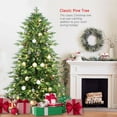 thumbnail image 6 of HestiNysus 6ft PE/PVC hybrid Christmas tree (steel wire + iron wire)with 300 UL tungsten lights, 6 of 7