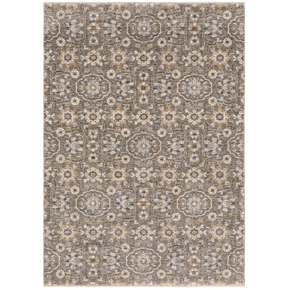 Oriental Weavers Maharaja Area Rug - 532D1 - 9'10" x 12'10" - in Gray/ Tan - Vintage Inspired, Stain Resistant, Family and Pet Friendly , Family, Dining, Living Room Rug