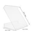 thumbnail image 2 of HONMEET Clear Acrylic Phone Stand Transparent Holder for Desk, Home, Office, Landline and Mobile Devices, 2 of 7