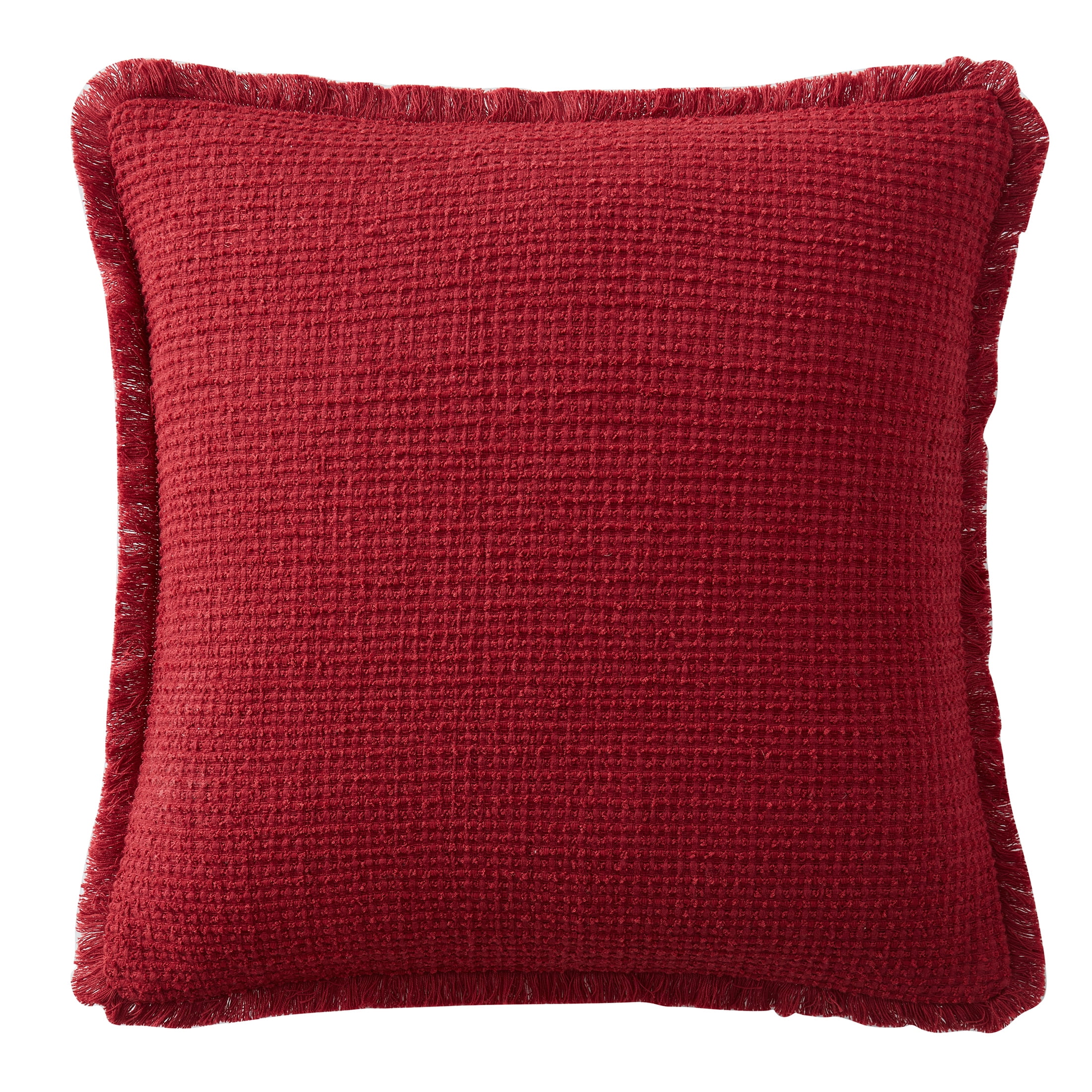 Lumbar Pillow Cover One and Done Balinese Fabric Boho Merah Merah 14 x 36