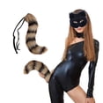 thumbnail image 2 of 1 unidad colgante de cola de animal 3D para Halloween, para mujer, con pompones, cola peluda a la moda, 50 cm, cola de Halloween, 2 of 5