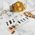 thumbnail image 6 of Pill Organizers - Pack of 4 Bold Letter Weekly Pill Planners for 28 Days Total to Separate Supplements, Fish Oils & Vitamins Daily Medication Reminder for Travel & Purse, 6 of 6