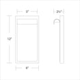 thumbnail image 2 of WS-W250212-CS-WTBK WAC Limited Cap - 13W 1 LED Outdoor Wall Mount-2.5 Inch Tall and 12 Inch Wide-White/Black Finish, 2 of 3