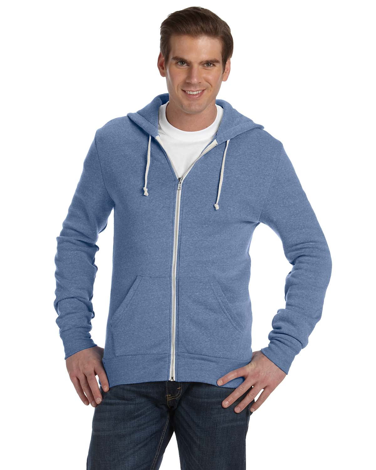 Alternative Apparel Zip Hoodie Sweatshirt Unisex AA9590 - Walmart.com