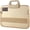 Khaki, variant on Portable File Box Clear Waterproof Document Storage Box with Snaps PP Files Organizer Cases for A4 Paper Magazines Notebooks School or Office Supplies (1 pcs, Brown)
