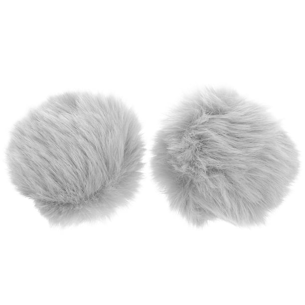 Cola De Conejo De Peluche Con Broche - Accesorio Para Disfraz, Pascua Y Cosplay, Diámetro 10 Cm, Color Blanco