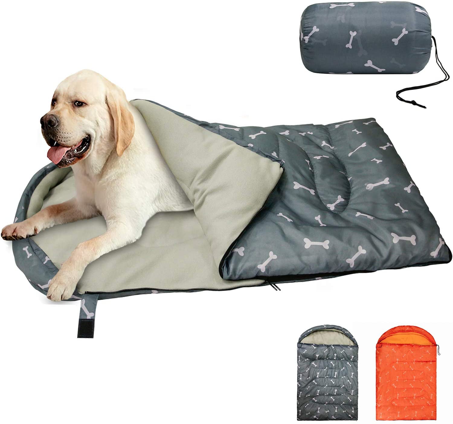 L, wine red Warm Soft Pet Bed Sleeping Bag Portable Dog Bed Dog and Cat Sleeping Bag