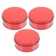 thumbnail image 5 of 3 moldes redondos para galletas, para hornear pasteles, de metal, para guardar dulces, hojaldre, manualidades, Pascua, ocasiones especiales y festividades, color rojo, 5 of 7