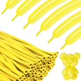 thumbnail image 1 of Globos KEXINGTUO 260 amarillos, 100 piezas, globos para modelar, 1 of 7