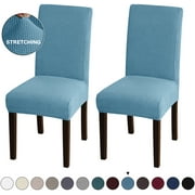 Amerteer 2 Pack Dining Room Chair Covers Stretch Dining Chair Slipcover Parsons Chair Covers Chair Furniture Protector Covers Removable Washable Chair Cover for Dining Room, Hotel, Ceremony
