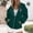 Green, variant on ZSQDM Women's Hoodies Sweatshirts Hoodies for Women Zip Up Breast Cancer Awareness Hoodies for Women Ribbon Graphic Full Zip Up Sweatshirt Oversized Fleece Jackets Clothes Polyester (L)