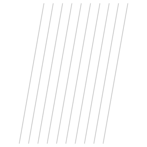 Uxcell 10-Pack 304 Stainless Steel Solid Round Rod, 0.8x200mm Metal Solid Shaft Rods for DIY Craft[0.023x7.87IN]