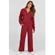 thumbnail image 5 of Conjunto Deportivo PRETTYGARDEN Mujer 2 Piezas Media Cierre Vino Rojo XXL, 5 of 7