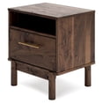 thumbnail image 5 of Signature Design by Ashley Casual Calverson 1 Drawer Nightstand, Mocha, 5 of 9