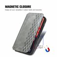 thumbnail image 3 of Decase Leather Wallet Case for iPhone 13 Pro Max PU Leather Embossed Case with Credit Card Slots Magnetic Closure Kickstand Flip Case for iPhone 13 Pro Max 6.7 inch, Gray, 3 of 7
