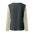 thumbnail image 4 of Womens Shirts Sequin Tops Grey Long Sleeve Sparkly Outfits for Women Shiny Tops Dressy Tops Women Holiday Tops for Women, 4 of 4