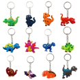 thumbnail image 2 of Llavero de dinosaurio europeo y americano, pequeños obsequios para fiestas, artesanías de PVC, colgante de coche, joyería, juguetes de dinosaurios, 2 of 6