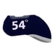 thumbnail image 5 of Fundas protectoras para cabezas de palos de golf, de hierro, de neopreno, para deportes al aire libre 54 grados azul marino, 5 of 7