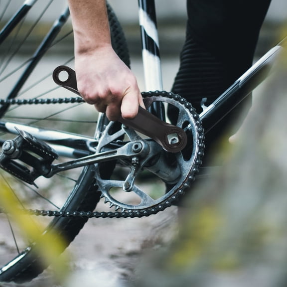 Beaupretty Bike Crank Left Replacement Black Aluminum Alloy for Road Mountain Folding Bikes