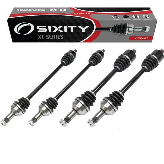 4 pc Sixity XT Front Rear Left Right Axles compatible with Arctic Cat Wildcat Trail Limited LTD SE XT 2014-2020