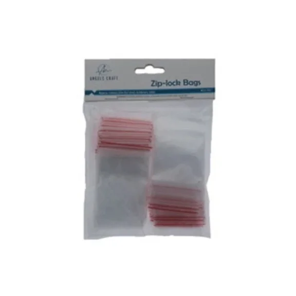 6 Pack 180Ct Reclosable Poly Bags 1.5"X2" Zip Lock - Arts & Crafts Organizer